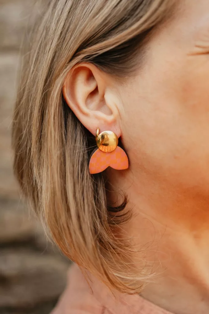 Bijoux Isatis Bijoux Bois Sur Mesure Caen Boucles d'oreilles Daisy Carol