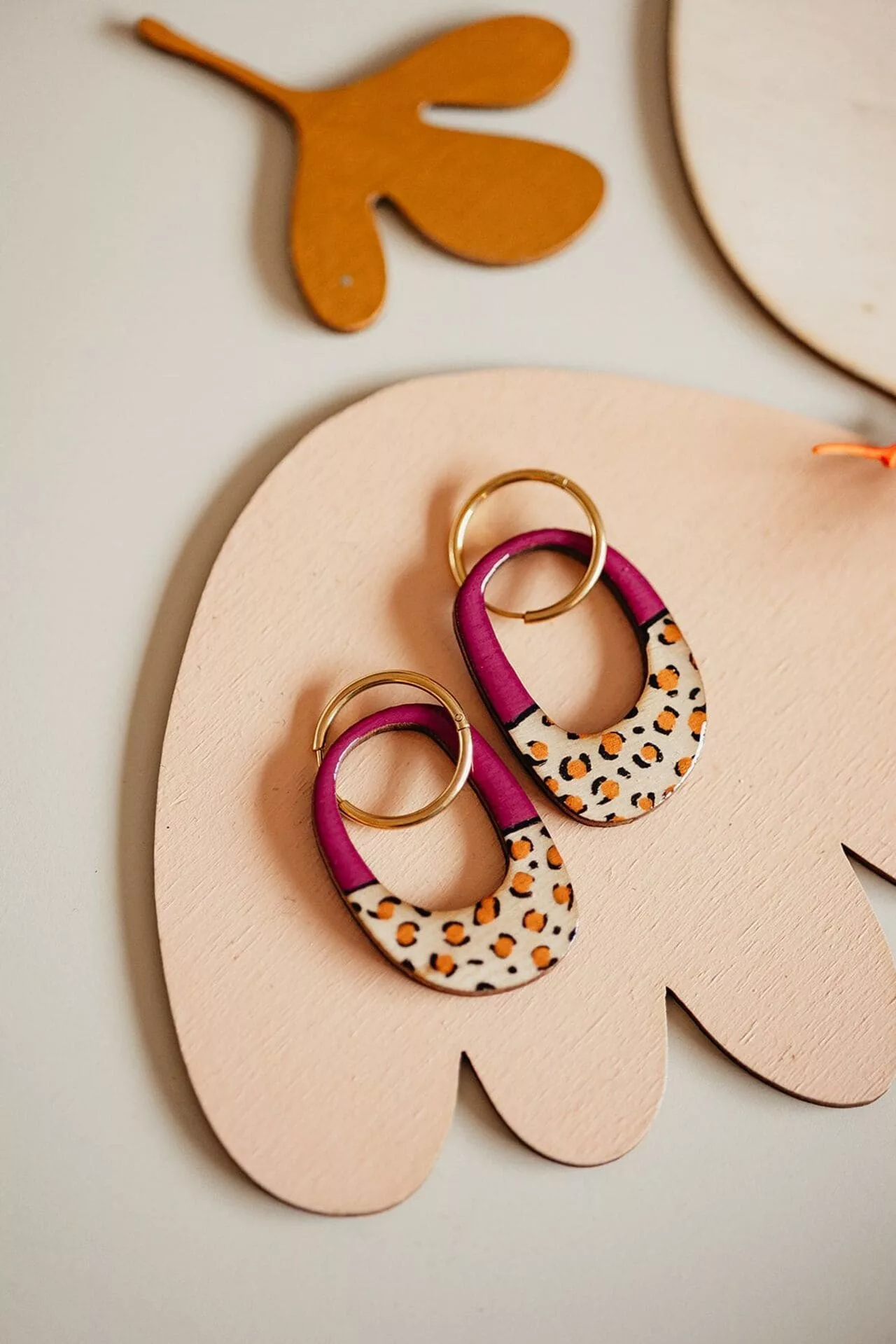 Bijoux Isatis Bijoux Bois Sur Mesure Caen Boucles d'oreilles Im Leo